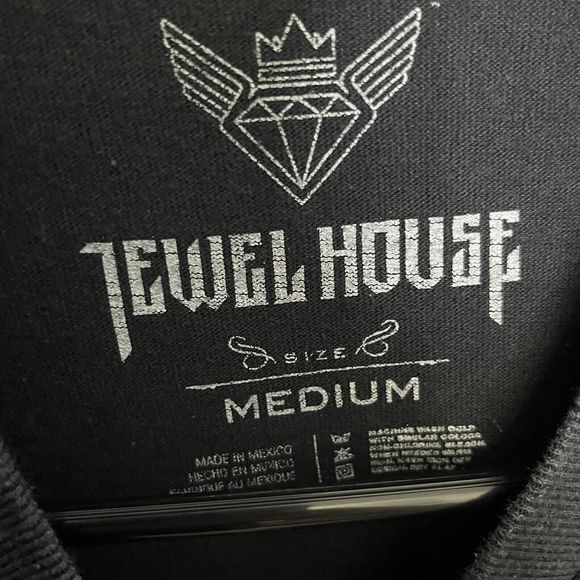 Jewel House 82 Mens T Shirt Black Graphic Tee Medium Short Sleeve Crew Neck VGC - Picture 5 of 8